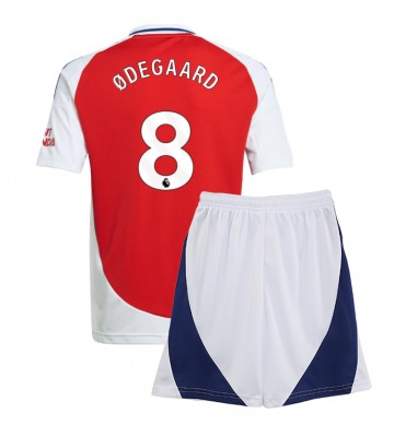 Arsenal Martin Odegaard #8 Primera Equipación Niños 2024-25 Manga Corta (+ Pantalones cortos)